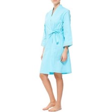 Magic Form 30105 Poplin Kumaşlı Sabahlık - Turkuaz