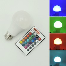 Dmrled Uzaktan Kumandalı Rgb LED Ampul 9 Watt E27 Tasarruflu 16 Ton Işık