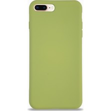 Case World Apple iPhone 6s Plus Kılıf Altı Kapalı Içi Kadife Lansman Silikon Arka Kapak - Yeşil