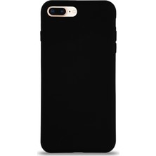 Case World Apple iPhone 6s Plus Kılıf Altı Kapalı Içi Kadife Lansman Silikon Arka Kapak - Siyah