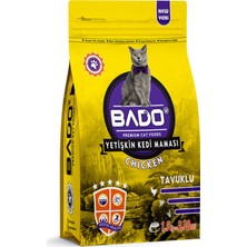 Bado Yetişkin Kedi Maması Tavuk Etli 1,5 Kg.