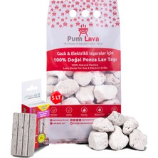 Pumice World Lav Taşı ve Pum Grill Izgara Temizleme Taşı Bir Arada Set