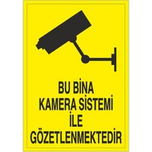 Okularenkkat Bina Kamera Sistemi Uyarı Levhası