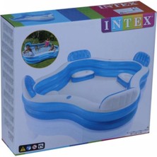 Intex Koltuklu Aile Havuzu 229X229X66 cm Şişme Havuz