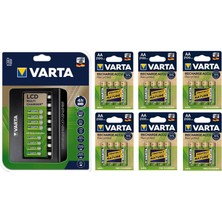 Varta Multi Plus 8li Şarj Cihazı + 24*2100 Mah Aa Şarjlı Pil