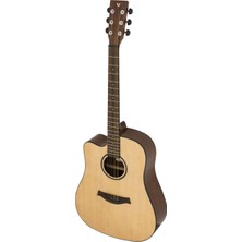 Valler VA530C Lh Cutaway Akustik Solak Gitar Parlak Cilalı