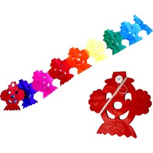 Süsle Bebek ve Parti Kağıt Uzar Süs Palyaço Modeli - 3,00 mt x 20 Parça