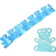 Süsle Bebek ve Parti Kağıt Uzar Süs Bebek Modeli Mavi - 3,00 mt x 22 Parça