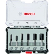 Bosch Freze Seti 6 Parça Düz 6 mm (Pro) 2607017465