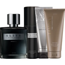 Avon Elite Gentleman In Black Erkek Parfüm ve Bakım Paketi