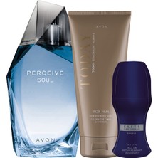 Avon Perceive Soul Erkek Parfüm Şampuan ve Rollon Paketi