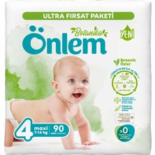 Önlem Bebek Bezi Botanika Ultra Fırsat Pk Beden: 4 (7 - 14 Kg) Maxi 90'lı