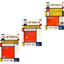 Acil Yayınları Matematik Logaritma Diziler + Problemler + 6 Konu Tek Kitap 3'lü Set Yeni 2020