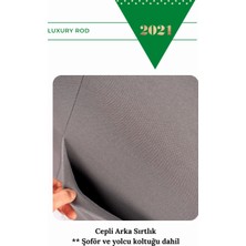 Randoffon Oto Araç Araba Koltuk Kılıfı Takım Koruyucu Suede Lake Deri Detay Kumaş