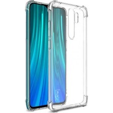 Semers Xiaomi Redmi Note 8 Pro Kılıf Antishock Köşe Korumalı Darbe Emici Şeffar Sert Silikon Şeffaf