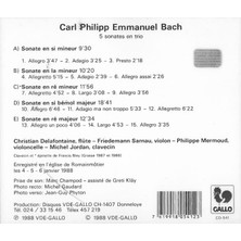 Carl Phılıpp Emmanuel Bach (1714-1788) - CD