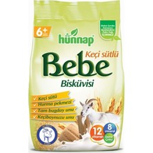 Hünnap Bebe Bisküvisi Keçi Sütlü 400 gr 9'lu Set (Toplam 3600 gr)