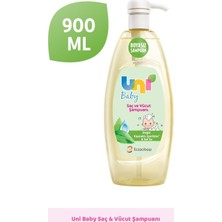 Uni Baby Boyasız Bebek Saç ve Vücut Şampuanı 3 x 900 ml