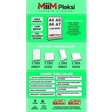 T Tipi A5 Pleksi Föylük Broşürlük-Dikey A5 Föylük 50'li