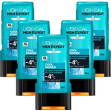 L'Oréal Paris Men Expert Cool Power Buz Ferahlığında Duş Jeli 300 Ml 5'Li Set