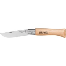 Opinel Inox 5 No Kayın Saplı Paslanmaz Çelik Çakı