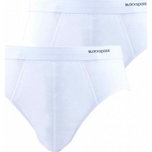 Loose Fit 2'li Beyaz Slip 9625