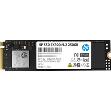 Hp 250GB EX900 M.2 Nvme Pcıe 2100-1300MB/S 3D Tlc Nand 2YY43AA