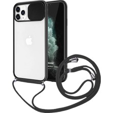 Nettech Apple iPhone 12 Pro Max Uyumlu Ipli Kızaklı Buzlu Silikon Kılıf