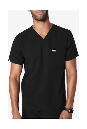 Arslan İş Elbiseleri Siyah Erkek Hastane Doktor Hemşire Nöbet Cerrahi Tek Üst Forma