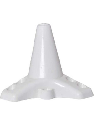 Zirve Plastik Ayak - Baza Ayağı Koltuk-Kanepe Ayağı Puf-Tv Ünitesi Ayağı 12 cm Beyaz Renk 4 Adet