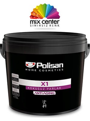 Polisan X1 Kokusuz Parlak Anti-Aging Iç ve Dış Cephe Boyası Tüm Renkler 0,7 Litre - 1 Kilogram Cİ-6780 / Yeni Bahar