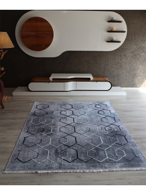 Arte Modern Nakışlı Gri Salon Halısı Makinede Yıkanabilir Dekoratif Mutfak Halısı Kaymaz Taban Koridor Yolluk Özel Ölçü Butik Kilim Modelleri