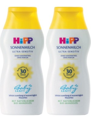 Hipp Babysanft Güneş Sütü 30 Faktör Ultra Hassas Ciltler İçin 200 ml x 2 Adet