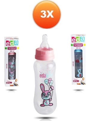 3 Adet Polipropilen Bebek Biberon 250 ml