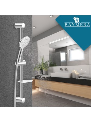 Baymera  Deluxe Chrome Sürgülü Duş Seti VLTM-6040