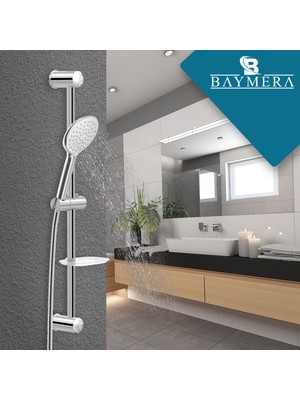 Baymera  Deluxe Grey Sürgülü Duş Seti VLTM-6290