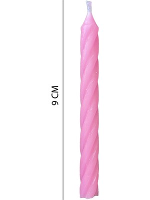 Niyet Mum - Pasta Mumu - 50 Adet - Pembe - 9cm