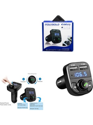 PolyGold Fm Transmıtter Modülatör Bluetooth Sd/usb Polygold Cn-43