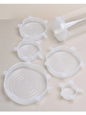 Bayev Tazeliği Koruyan 6'lı Silikon Strech Kapaklar