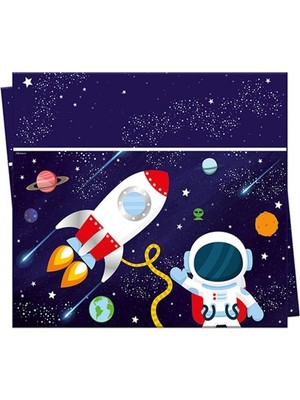 Balonevi Kozmik Galaksi Uzay Temalı Masa Örtüsü