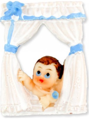 Hayaller Dükkanı 20 Adet Bebek Camdan Bakan Mavi Pk1