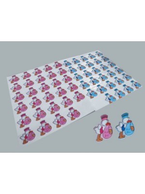 Hayaller Dükkanı Sticker Bebek Leylekli Pembe Pk:30