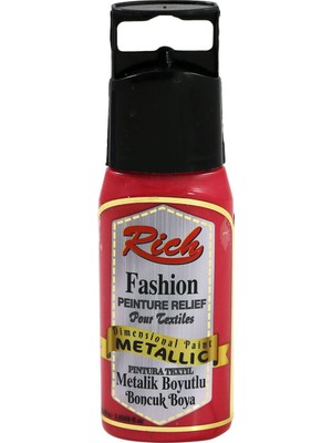Rich Metalik Boyutlu Boncuk Boya 60 cc - Kırmızı