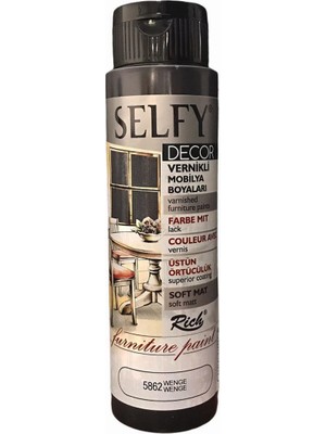 Rich Selfy Decor Vernikli Boya 500 cc - Wenge 5862