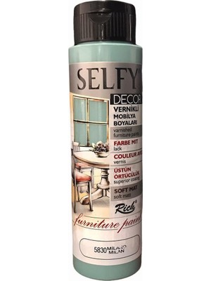 Rich Selfy Decor Vernikli Boya 500 cc - Milano 5830