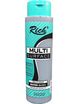 Rich Multi Surface Her Yüzey Için Akrilik Boya 500 cc - Italyan Gri 2314