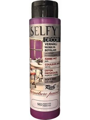Rich Selfy Decor Vernikli Boya 500 cc - Amatis 5822
