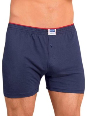 Berrak 2 Adet Berrak 1099 Düğmeli Erkek Boxer %100 Pamuk Penye Boxer