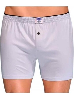 Berrak 2 Adet Berrak 1099 Düğmeli Erkek Boxer %100 Pamuk Penye Boxer
