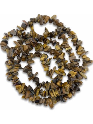 Hedef Bijuteri Kaplangözü Kırık Doğaltaş Dizisi 80 cm Kırıktaş Kaplan Gözü Dizi